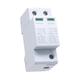 Circuit Breaker Surge Protection Device SPD DC 600V 800V 1000V 2P DC1000V 20KA~40ka Low Voltage Arrester House DIN Rail 2 Pole Protector Industrial electrical (Color : White Ce, Size : 2P 600V)