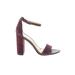 Sam Edelman Heels: Burgundy Shoes - Women's Size 7 1/2