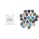 Fender Bass-Saiten aus vernickeltem & Fender 351 Shape Premium Celluloid Picks 24 count