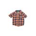 Sovereign Code Short Sleeve Button Down Shirt: Orange Tops - Size 12 Month