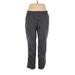 Croft & Barrow Casual Pants - High Rise Straight Leg Boyfriend: Gray Bottoms - Women's Size 16