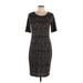 Lularoe Casual Dress - Shift: Black Graphic Dresses - Women's Size Large