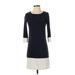 Tommy Hilfiger Casual Dress - Sweater Dress: Blue Dresses - Women's Size 2X-Small