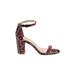 Jessica Simpson Heels: Burgundy Tropical Shoes - Women's Size 8
