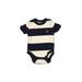 Baby Gap Short Sleeve Onesie: Ivory Stripes Bottoms - Size 0-3 Month