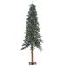 Vickerman 7' Natural Bark Alpine Artificial Christmas Tree, Warm White Dura-lit LED Lights