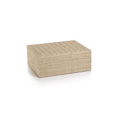 Lazarev Woven Raffia Box