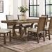 Furniture of America Agio Transitional Brown 84-inch Expandable Dining Table