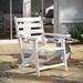 Indoor-Outdoor Adirondack Style Dining Chair with Fold Out Cupholder