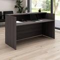 Bush Business Furniture Arrive Reception Desk Wood in Gray | 40.35 H x 71.02 W x 29.49 D in | Wayfair AVD172SGK