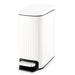 Ameriwood Stainless Steel Step-On Trash Can ( 1.6 Gallons ) in White | 11 H x 9.1 W x 5.9 D in | Wayfair L0BQ2N3S76