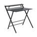 Rosefray 32.1" Rectangular Adjustable Folding Table, Metal in Black | 33.5 H x 32.1 W x 21.1 D in | Wayfair eih-do-721450