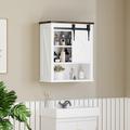 Rubbermaid Bathroom Cabinet Wall Mounted w/ Doors, Space Saver Storage Cabinets Over The Toilet w/ Doors & Shelves | Wayfair B1012
