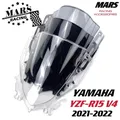 Moto Sport Nero Parabrezza Parabrezza Deflettore Anteriore Viser Visiera Per YAMAHA YZF-R15 V4 YZF R15 V4.0 2021 2022 yzfr15 v4