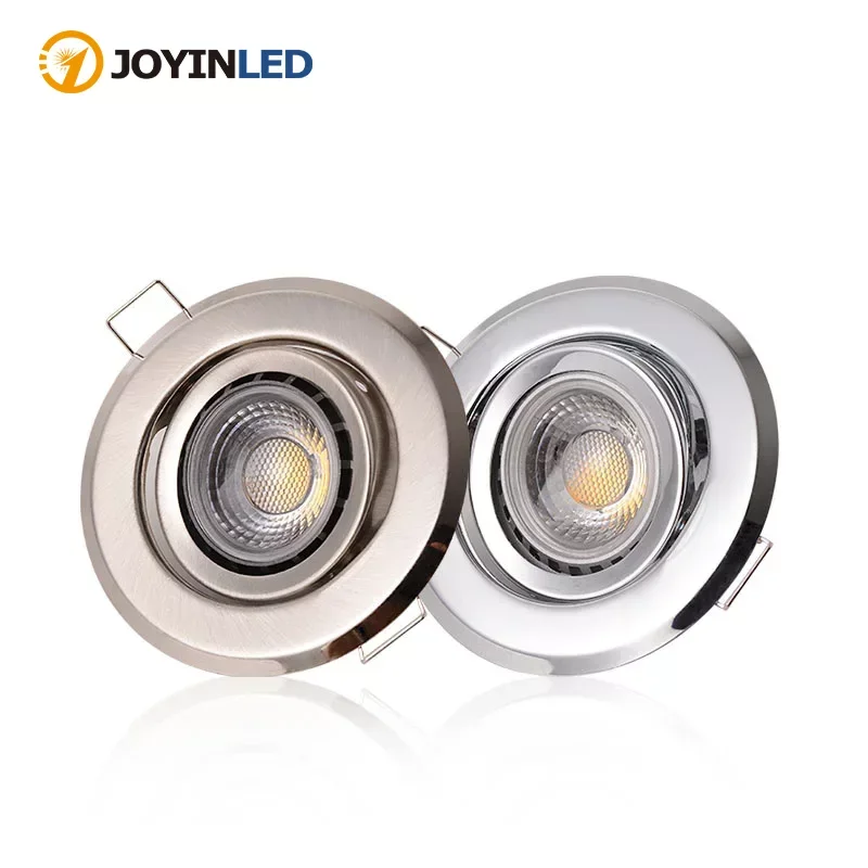 Hohe Qualität MR16 GU10 Lampenfassung LED-Einbaustrahler Rahmen verstellbare Deckenleuchte LED-Halter Ausschnitt 45 mm