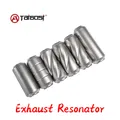Taibosi Risonatore di scarico per auto Silenziatore centrale Tubo universale 2 2.5 3 pollici 51 63 76 MM Foro a rete Sistema di scarico Silenziatore in acciaio