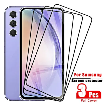3 Stück gehärteter Film für For Samsung Galaxy S24 S23 S22 S21 plus Ultra Full Cover Keramik Displays chutz folie A54 A34 A52S A53 Nicht Glas
