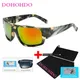 DOHOHDO Camo Platz Polarisierte Sonnenbrille Männer Camouflage Rahmen Sport Sonnenbrille Für