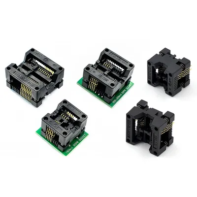 Soic8 sop8 bis dip8 breit körper sitz breit 150/200mil programmierer adapter buchse blau sa602 ic Image