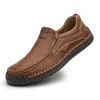 2023 Herren lässige Lederschuhe hand gefertigte Herren schuhe bequeme Slip-On Herren Mokassins Herren Slipper Größe 47 48 Turnschuhe