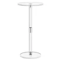 Petite table d'appoint ronde transparente en acrylique salon moderne table d'appoint pour