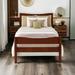 Winston Porter Twin Size Wood Platform Bed w/ Headboard & Wooden Slat Support in Brown | Wayfair 01AD1611BA034FFD9658BF447BD54126