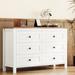 Red Barrel Studio® Kariah 6 - Drawer Dresser Wood in White | 31.5 H x 56.2 W x 15.7 D in | Wayfair 87461EDCF99643EAAD9B9787E3B169F8