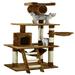 Tucker Murphy Pet™ Elso 62.01" H Cat Tree, Faux Fur in Brown | 62.01 H x 37.99 W x 27.01 D in | Wayfair 757C7924B4DA4796BD2F8162DD9B346D