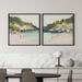 Ivy Bronx Sandy Spectrum Framed On Paper 2 Pieces by Azure Artisanal Studio Set Plastic | 21.25 H x 42.5 W x 1.25 D in | Wayfair