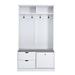 Latitude Run® Siping Hall Tree 40.6" Wide w/ Bench & Shoe Storage in White | 71.1 H x 40.6 W x 17.7 D in | Wayfair E54C182419E84DDDA0550666A87DF0F4