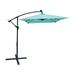 Latitude Run® Winston 120" x 78" Rectangular Lighted Beach Umbrella w/ Crank Lift Counter Weights Included | 98.4 H x 120 W x 78 D in | Wayfair