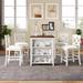 Gracie Oaks 5-Piece Dining Table Set Wood in White/Brown | 36 H x 59 W x 29.5 D in | Wayfair D06DBA92685B4D34B477A86B8D6FABED