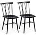 Latitude Run® Dining Chair Set Of 2, Farmhouse Windsor Chairs Dining Room Chairs w/ Spindle Back & Sturdy Metal Construction, Kitchen Side Chairs | Wayfair