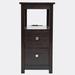 Latitude Run® Transitional Nightstand w/ USB Charging Station, Wooden End Table Bedside Table | 24.02 H x 23.62 W x 11.81 D in | Wayfair