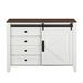 Latitude Run® Drawer Dresser Cabinet, Sideboard, Bar Cabinet, Buffet Server Console, Table Storge Cabinets, Slide The Barn Door, Four Drawers, Metal Handle | Wayfair