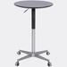 Latitude Run® Movable Adjustable Bar Table Pub Table 360 Swivel Counter Bar Height Aluminum Star Base Movable | 42.9 H x 27.5 W x 27.5 D in | Wayfair