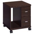 Inbox Zero Marquesha 17.75" Wide 2 -Drawer Mobile File Cabinet Wood in Brown | 22.75 H x 17.75 W x 17.75 D in | Wayfair