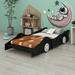 House of Hampton® Size Race Car-Shaped Platform Bed w/ Wheels | Twin | Wayfair 4480EE910D3F4A3685BBAF1D674F6DB6