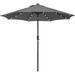 Latitude Run® Rossing 4.00" Market Umbrella w/ Crank Lift Counter Weights Included | 108 H x 4 W x 6 D in | Wayfair