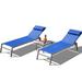 Latitude Run® Tervin Outdoor Aluminium Chaise Lounge Set w/ Table | 38.44 H x 65.21 W x 61.35 D in | Wayfair E1800BD8B450488491436BE99CBA7712