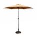 wtressa 8.8 Feet Outdoor Patio Umbrella, Market Umbrella w/ 33 Pounds Round Resin Umbrella Base in Brown | 94 H x 106.3 W x 106.3 D in | Wayfair
