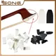 Violin Bow Tips Fiddle Bow Plastic Cello Bow Bone Tips Viola Accessories Black white Double Bass