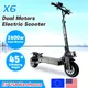 High Powered Off-Road Tyre Two Wheel Dual Hub Electric Folded Scooters E Scooter 2400W 48V