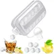 Portable Ice Ball Maker Bottle Ice Makes 12 Ice Cubes Molds Bottle Creative Ice Hockey Bubble Ice