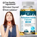 Potassium Iodide Capsules Supplement 130 mg Dietary Thyroid Support Protectant KI Iodine Tablets