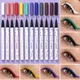 12 Colours Colourful Eyeliner Liquid Waterproof Matte Liquid Eyeliner Pen Long Lasting Green Yellow