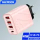 USB Phone Charger Type C PD 40W Quick Fast Charging Mobile Phone Charger Wall Adapter For Samsung