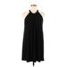 BCBGeneration Casual Dress - Mini Halter Sleeveless: Black Solid Dresses - Women's Size Medium