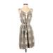 Marc by Marc Jacobs Casual Dress: Gray Plaid Dresses - Women's Size X-Small