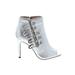 Katy Perry Heels: Silver Shoes - Women's Size 6 1/2